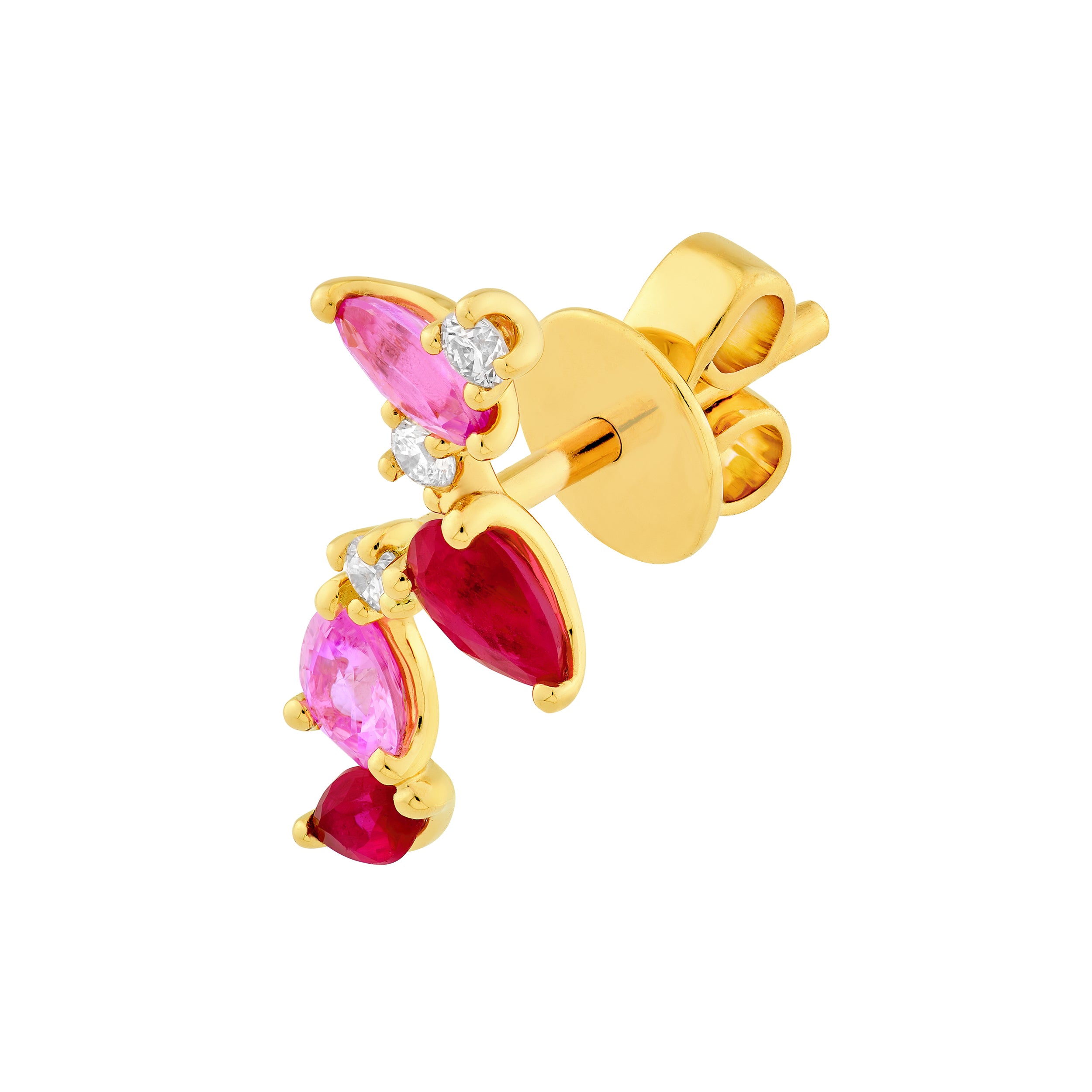 Pink Blossom Climber Studs