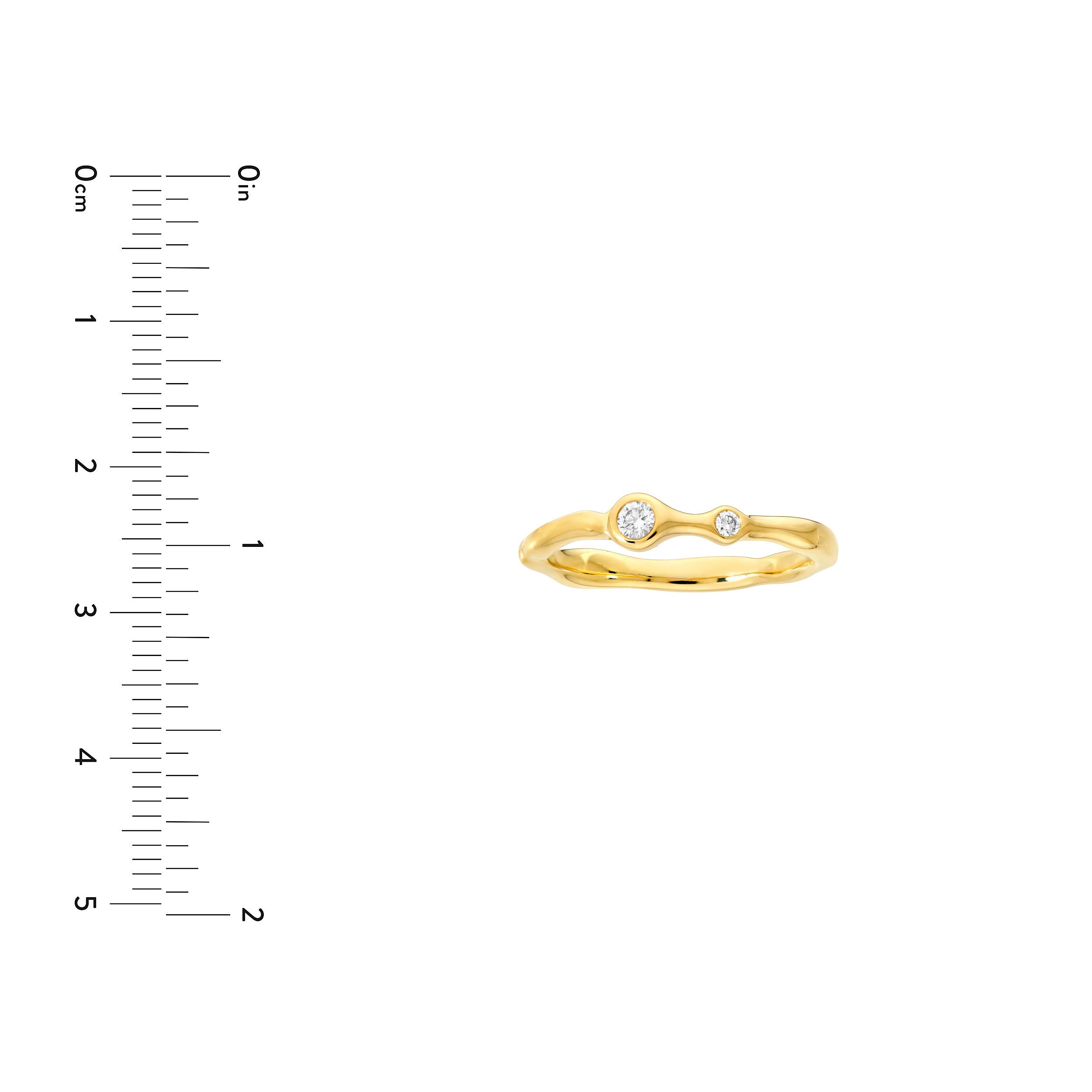Diamond Duo Organic Ring